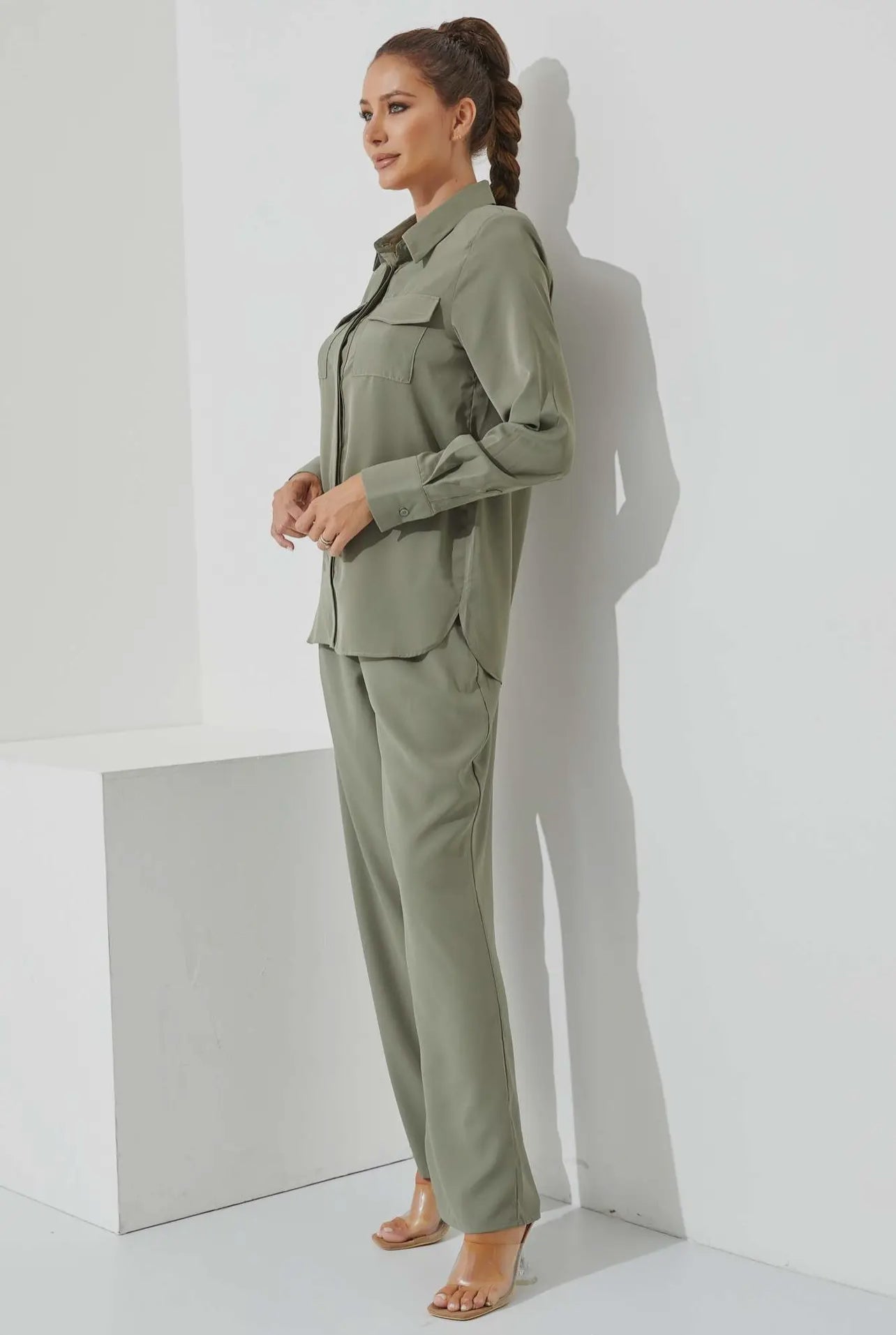 3PC Top & Pant Satin Set