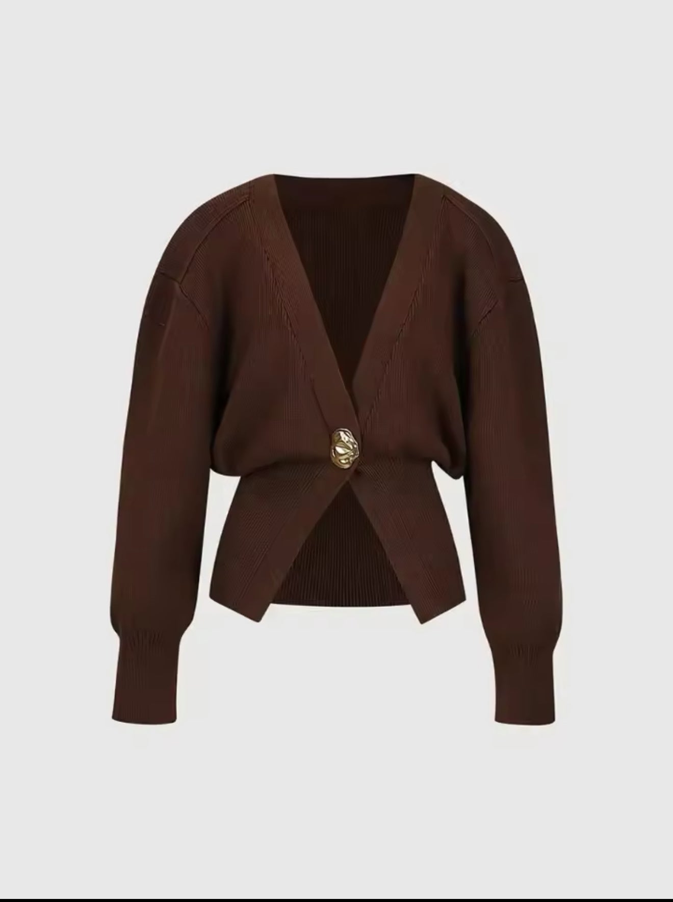 Detailed knitted cardigan