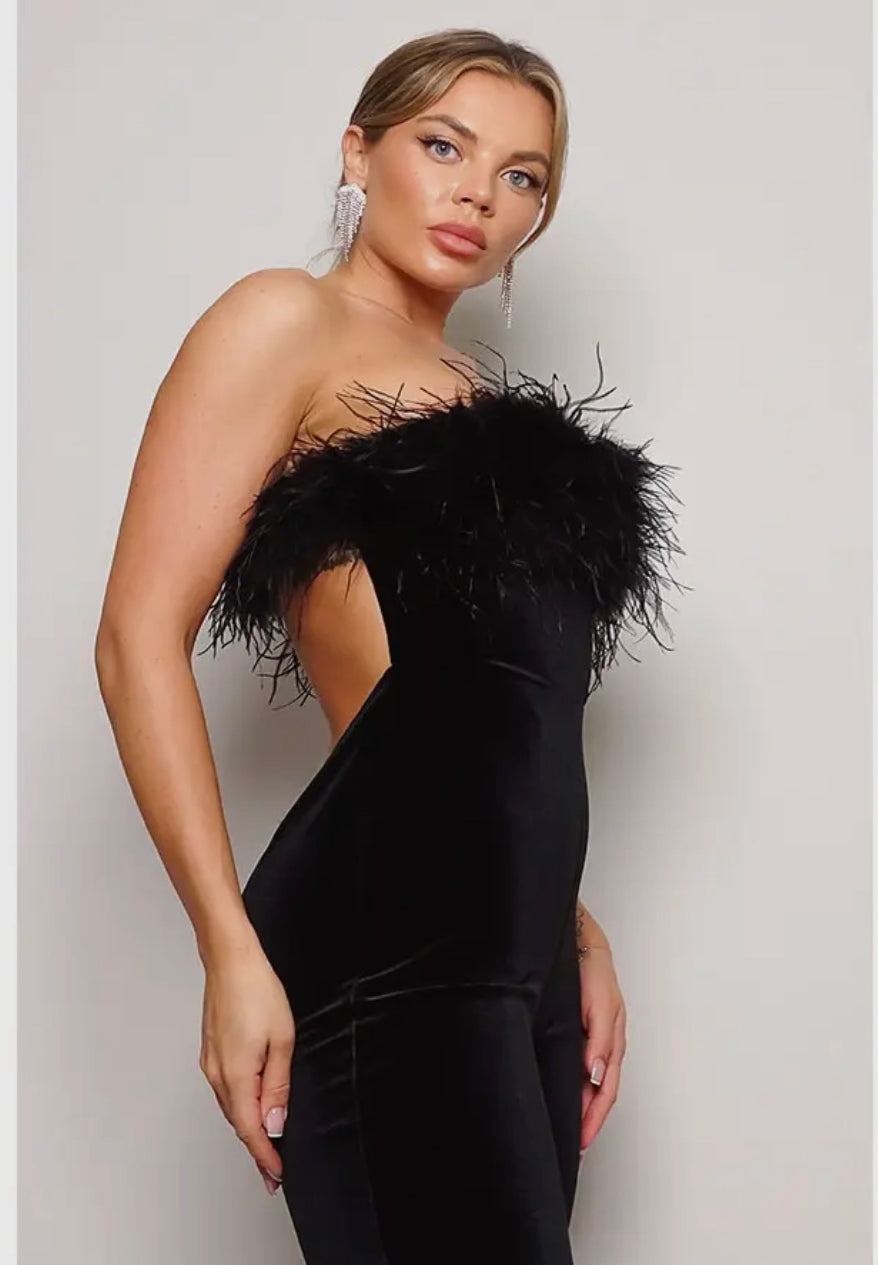 Feather jumpsuit