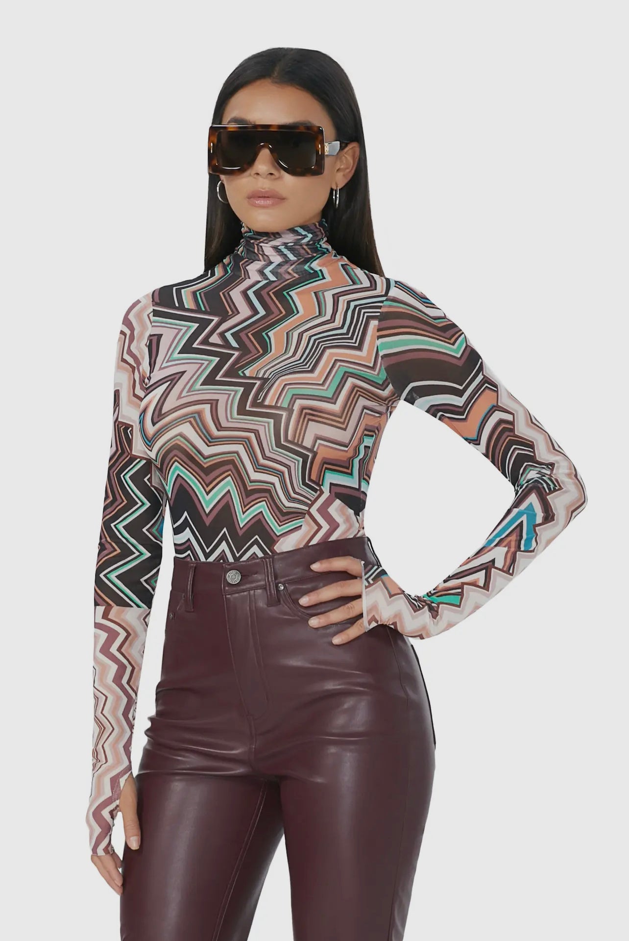 Zadie top zigzag