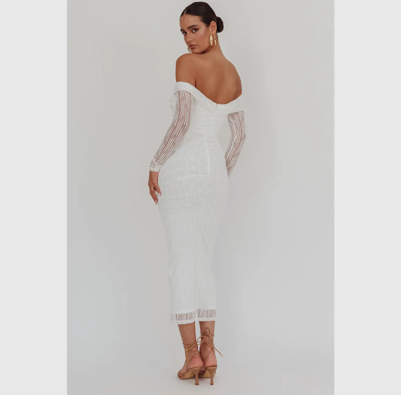 Long Sleeve Bodycon Midi Dress