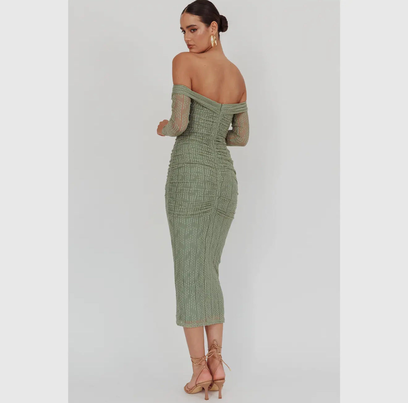Long Sleeve Bodycon Midi Dress