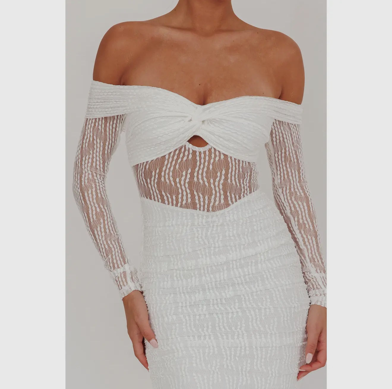 Long Sleeve Bodycon Midi Dress