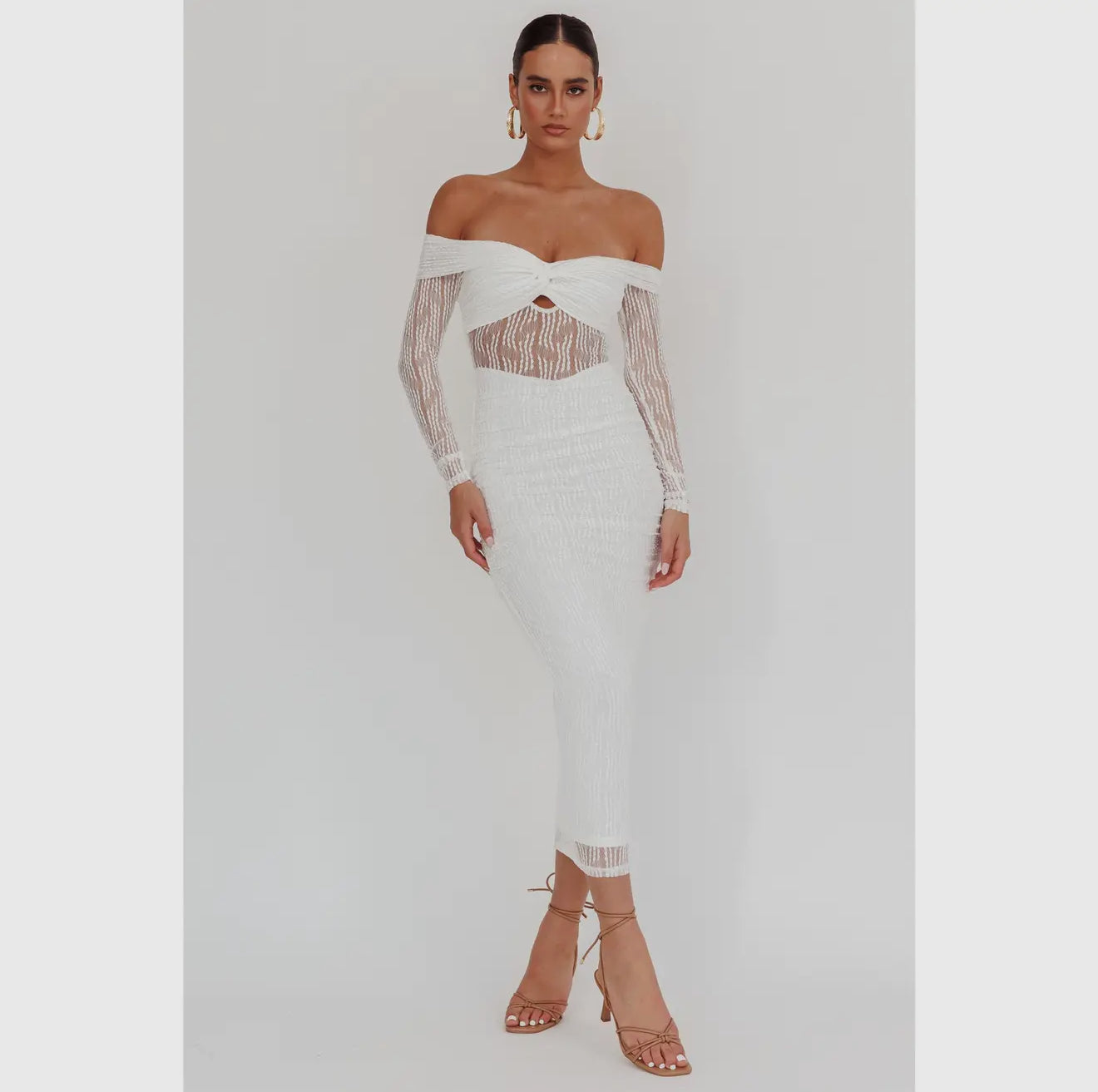 Long Sleeve Bodycon Midi Dress