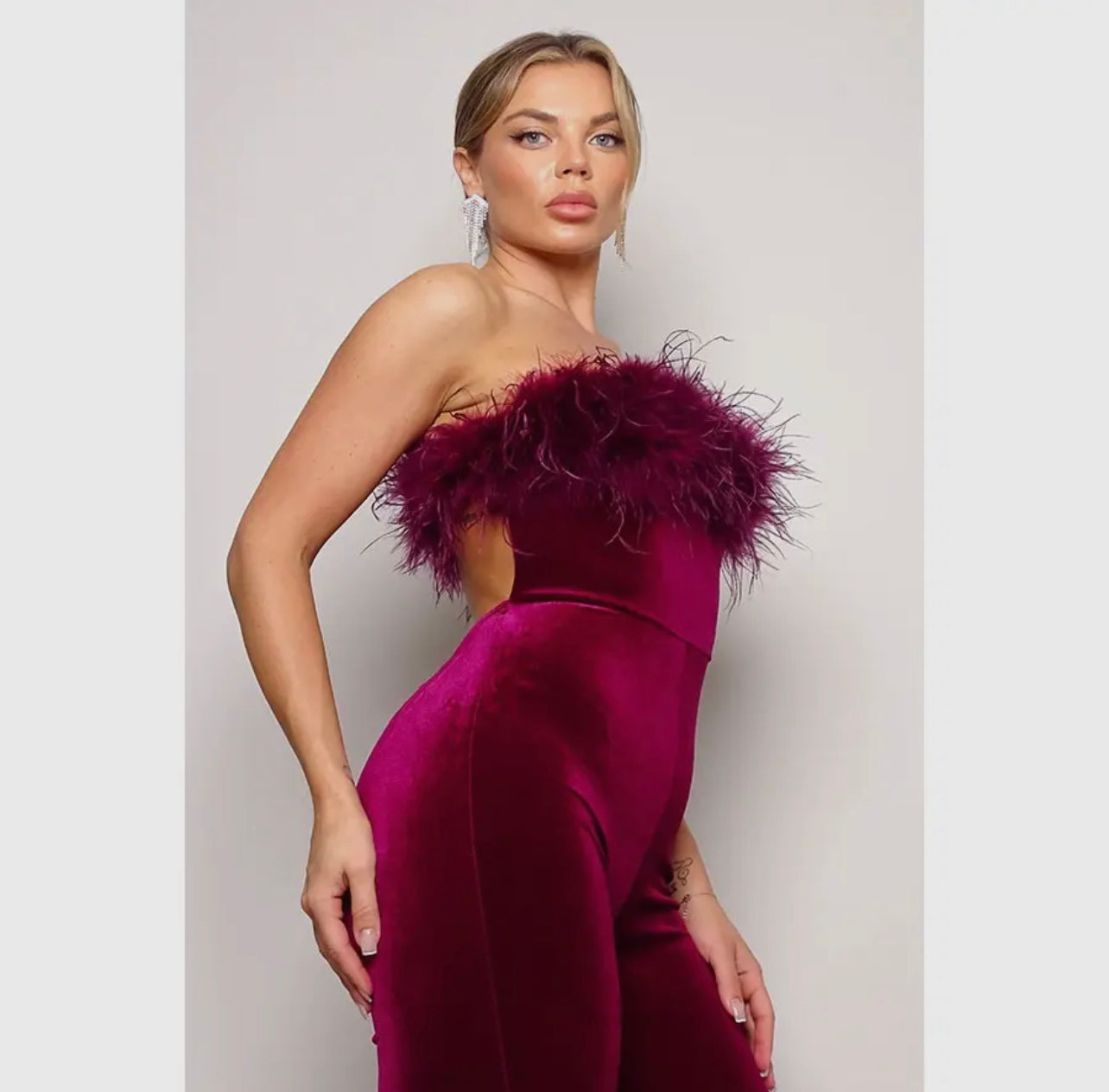 Feather jumpsuit