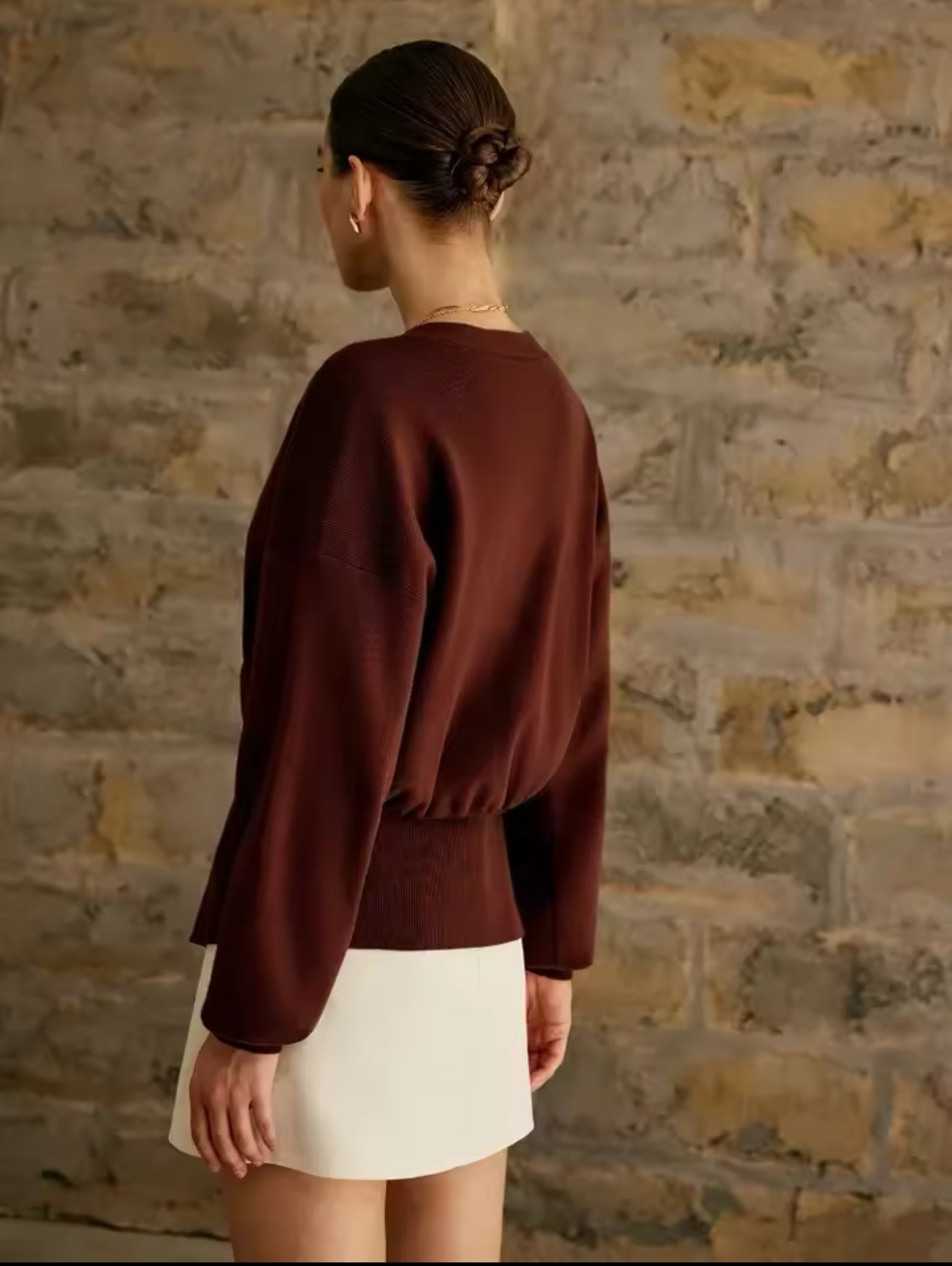 Detailed knitted cardigan