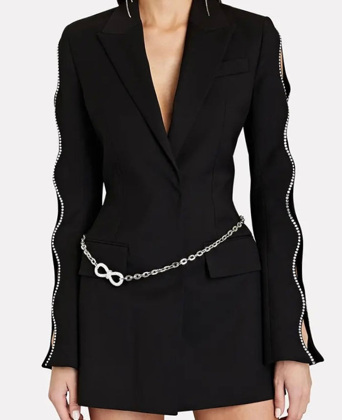 Spliced chain blazer