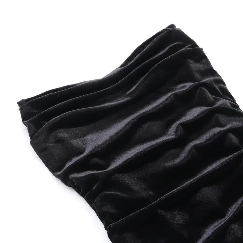 Velvet corset dress