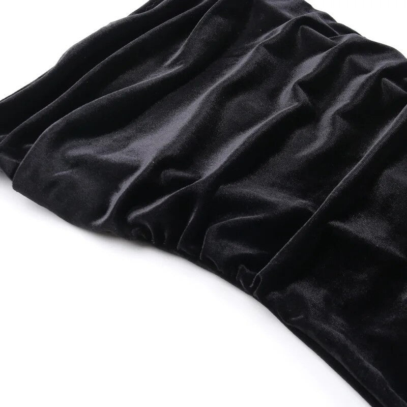 Velvet corset dress