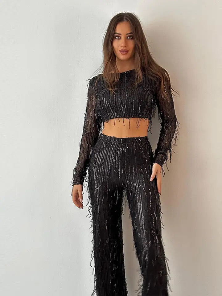 Tassel sequin set no
