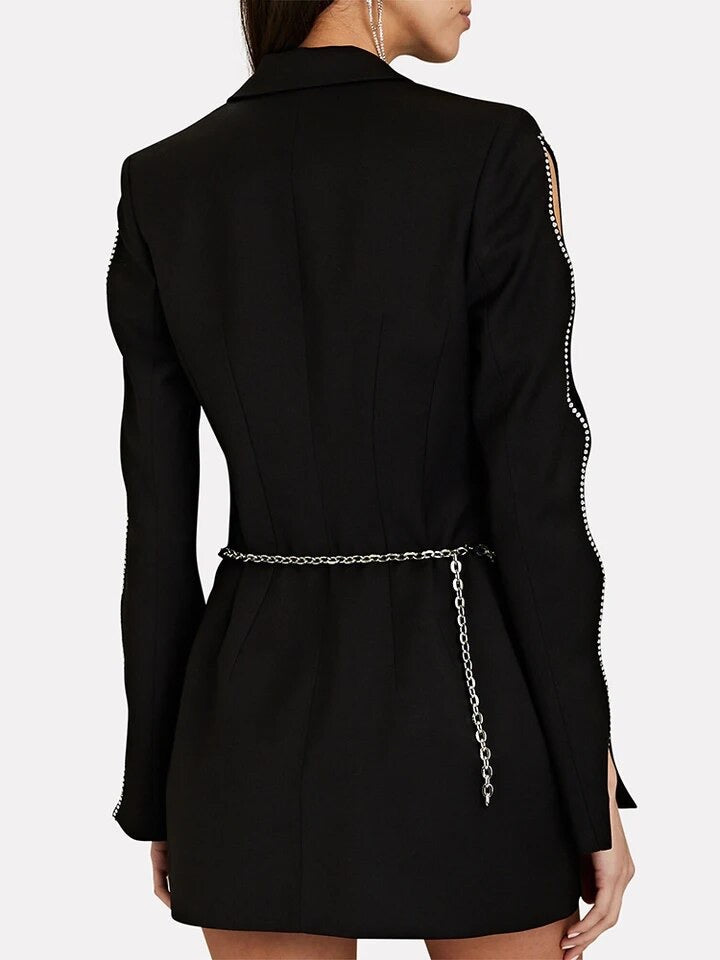 Spliced chain blazer