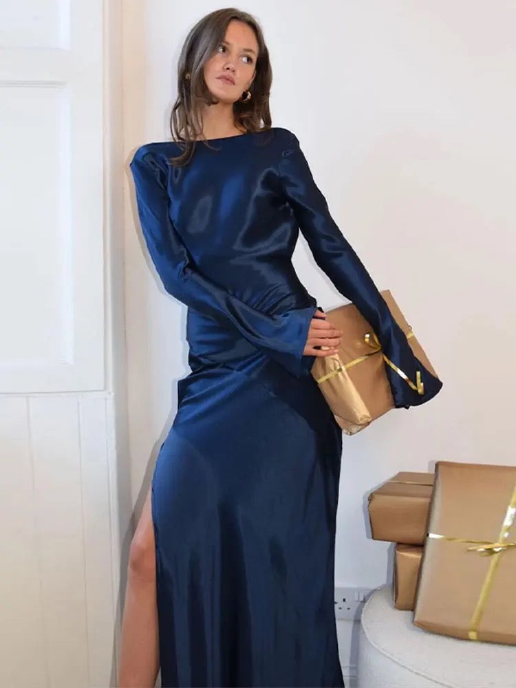 Backless satin