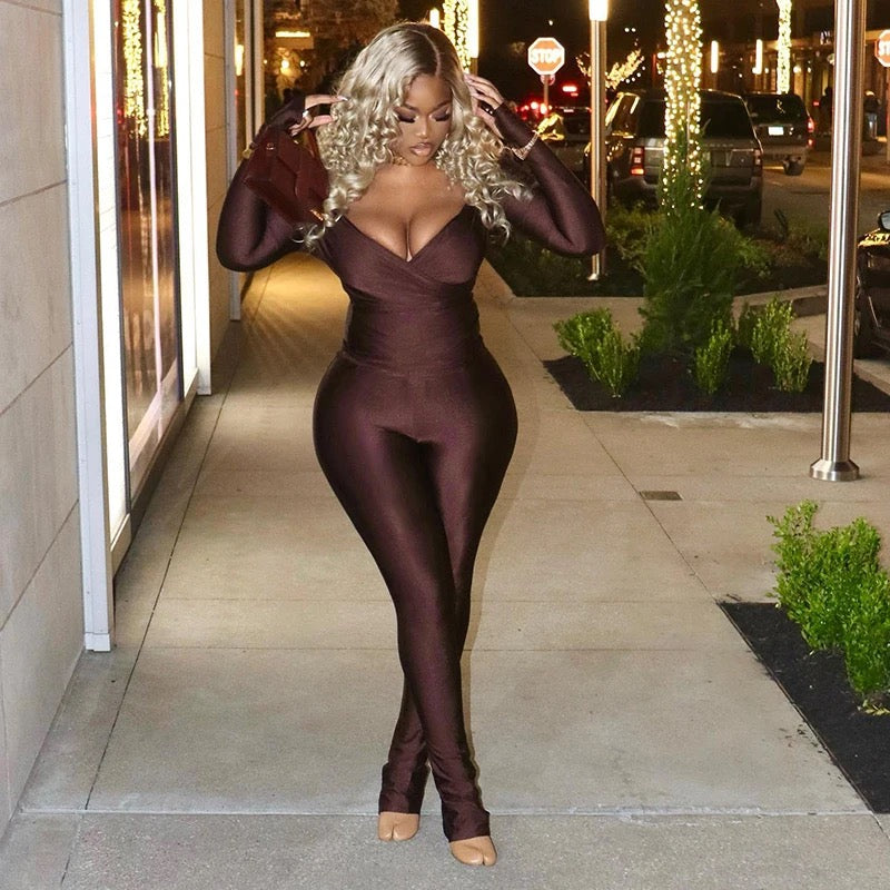 Sexy v neck set