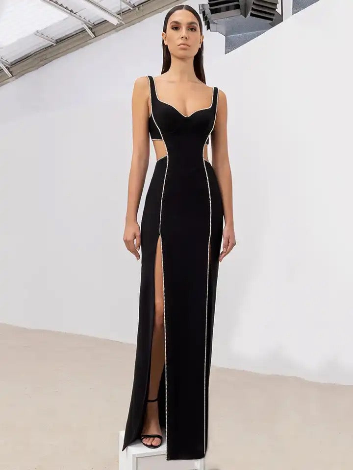 Diamond split dress