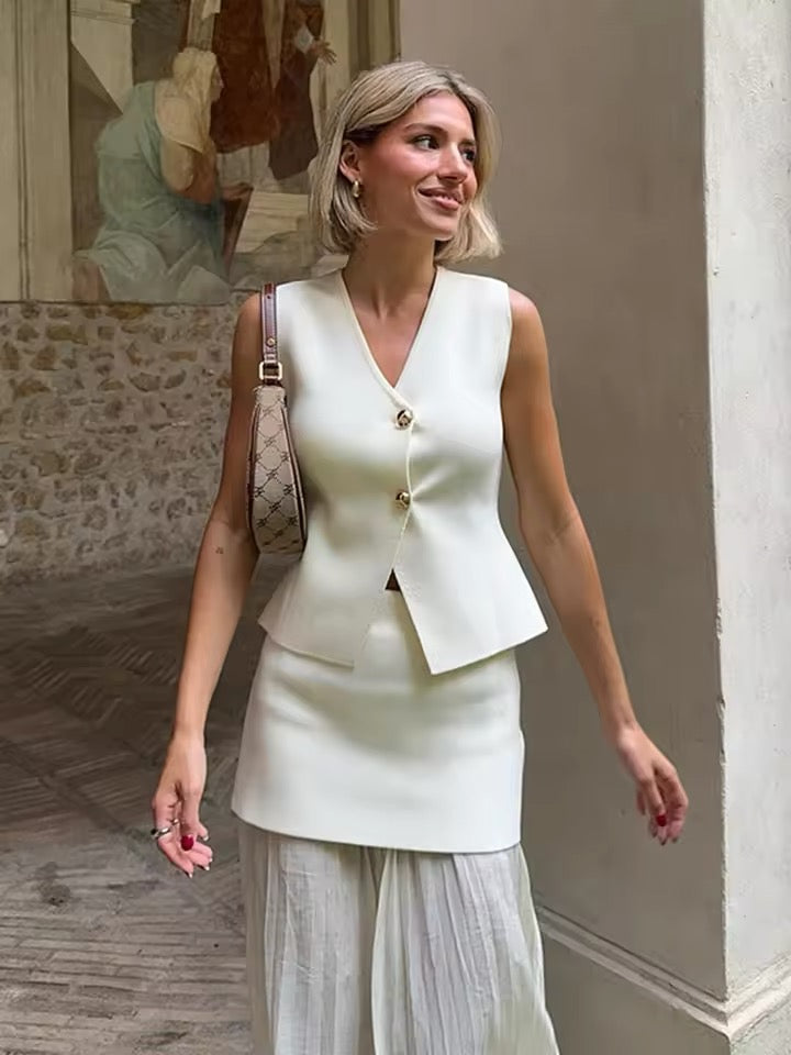Vest skirt set