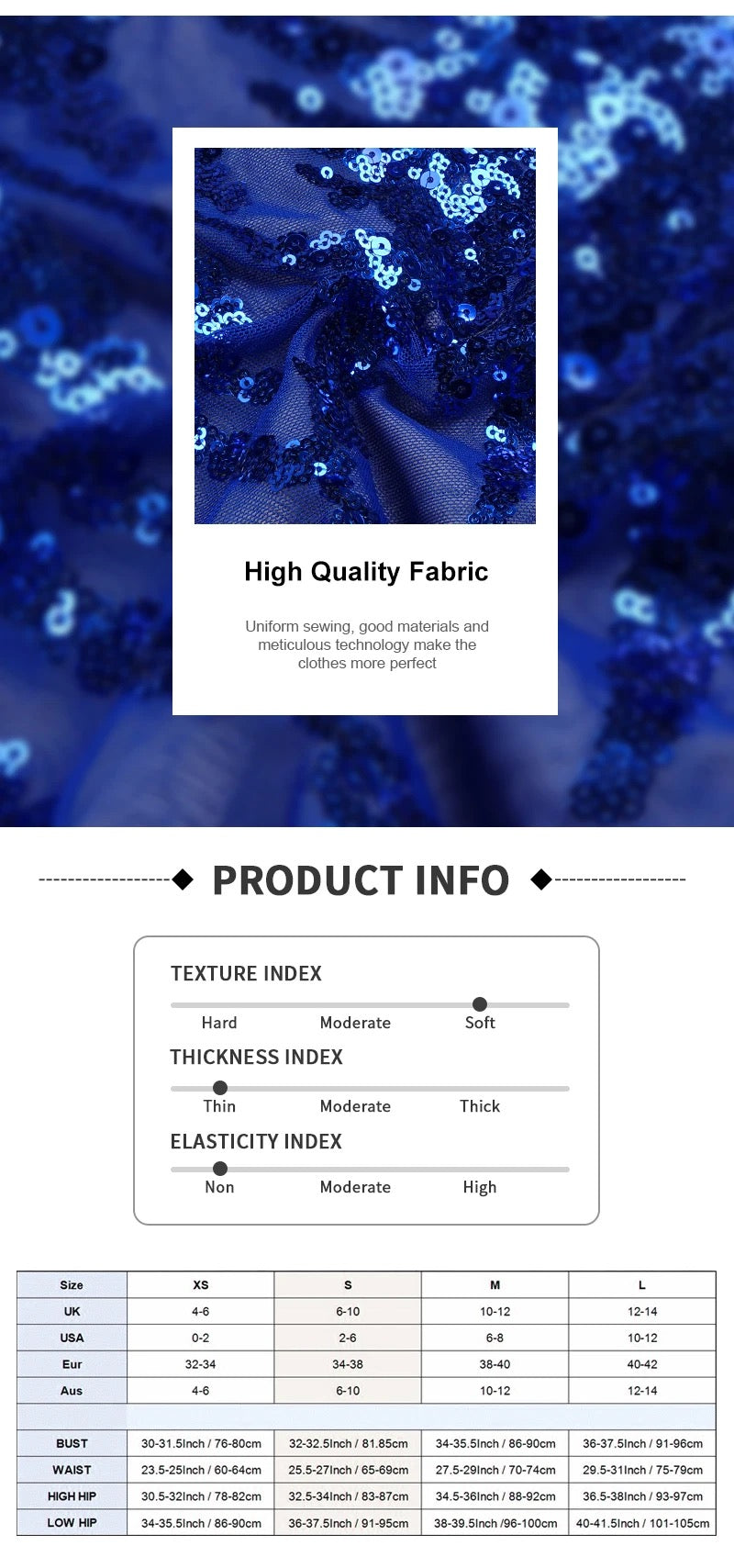 High waist crystal dress