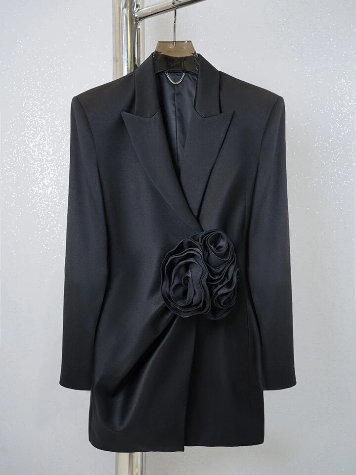 Detachable flower blazer