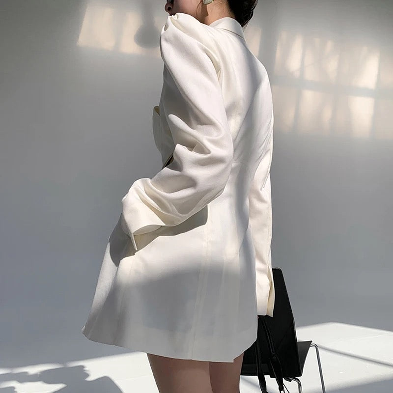 White Casual Blazer