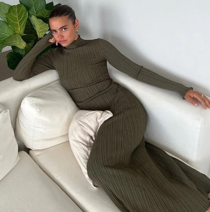 Knitted maxi dress
