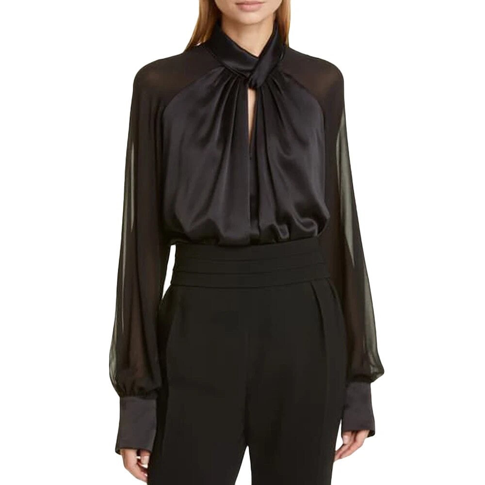 Loose collar blouse