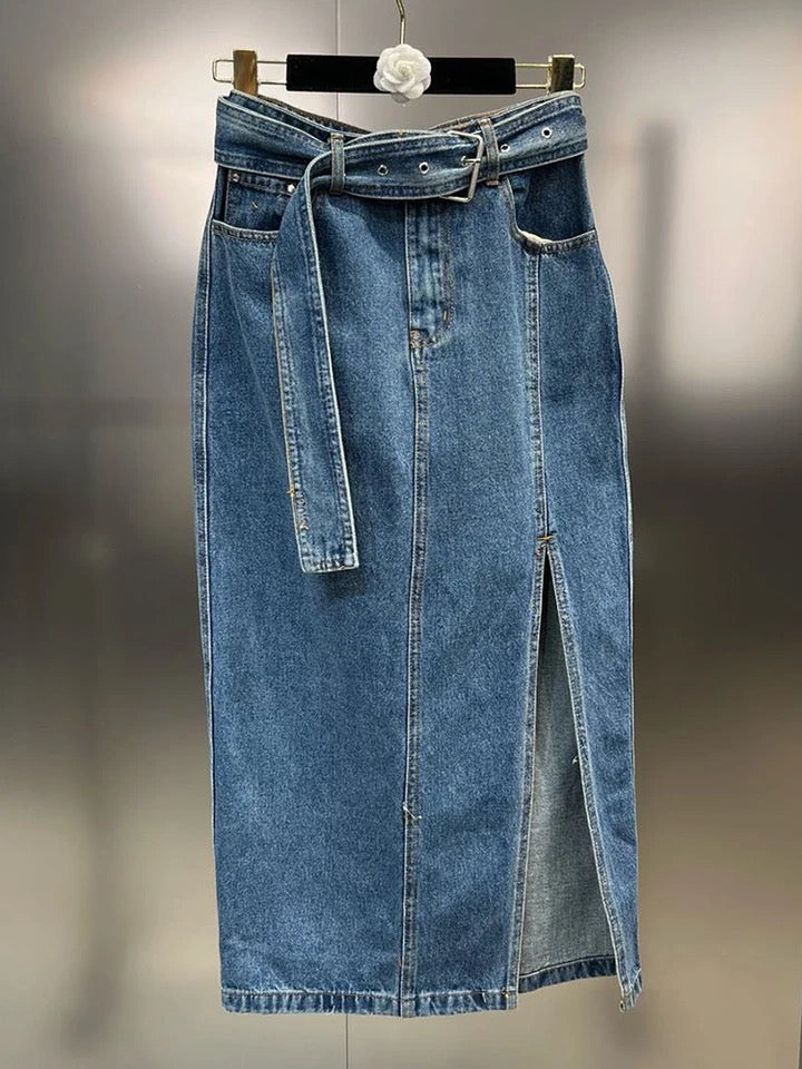 Denim two piece set