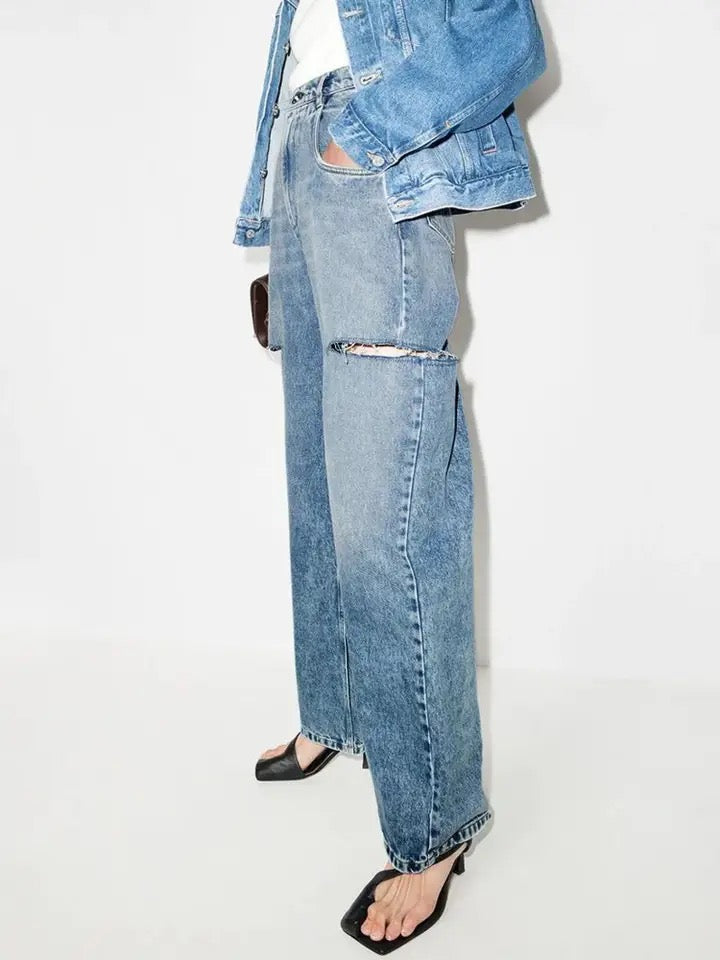 Loose leg denim