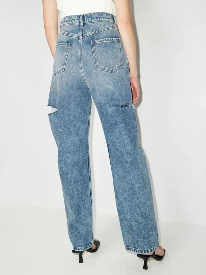 Loose leg denim