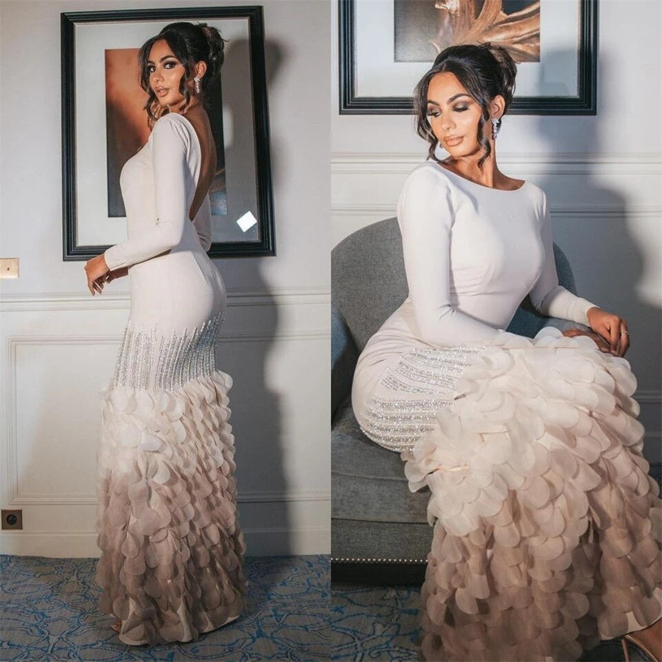 Layered chiffon dress