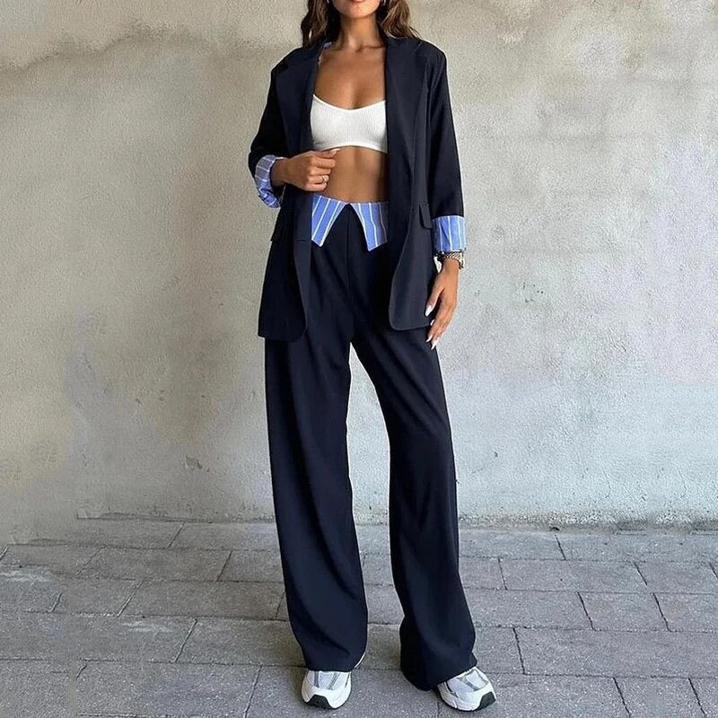 Blazer suit two piece