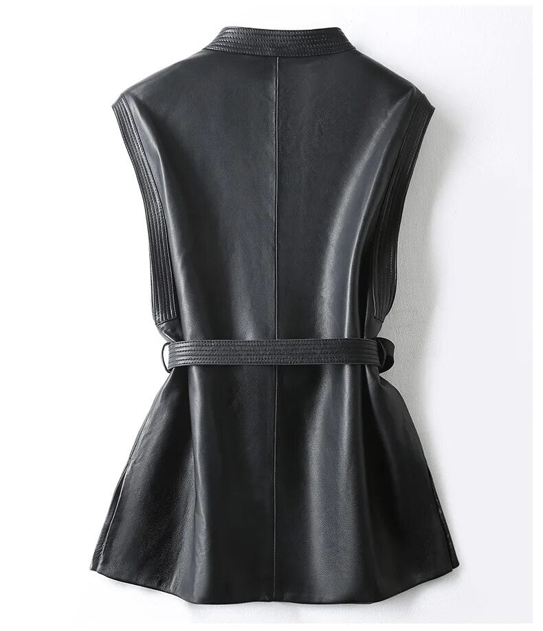 Leather vest