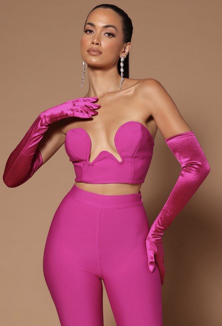 Women Strapless Tops Pants