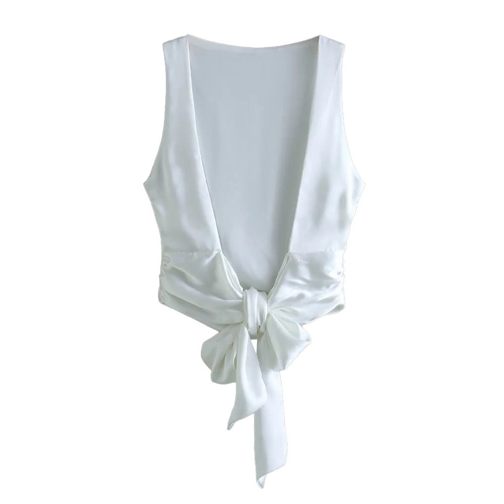 Back open blouse