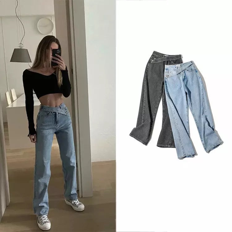 High waist stretch jeans