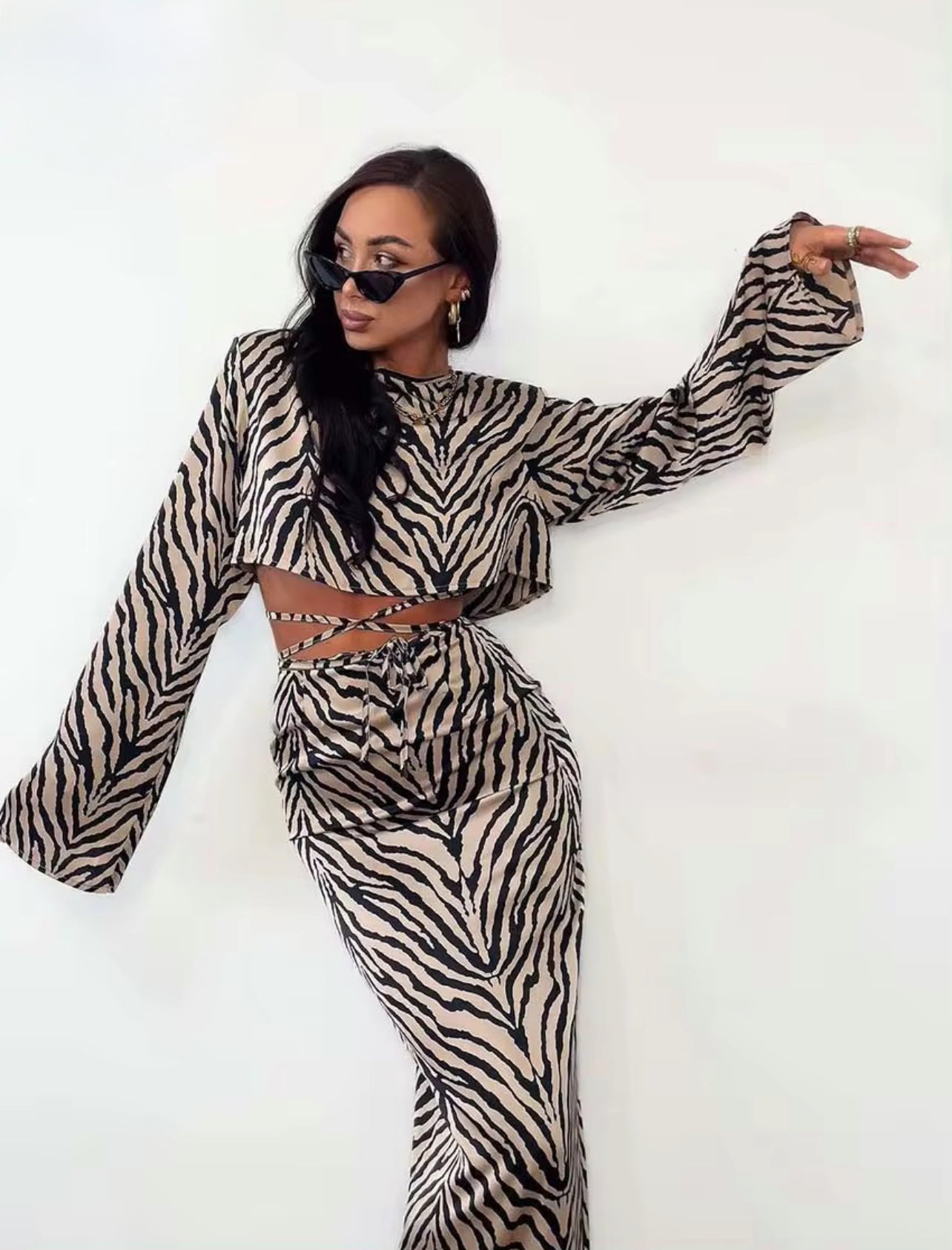 Zebra printed set