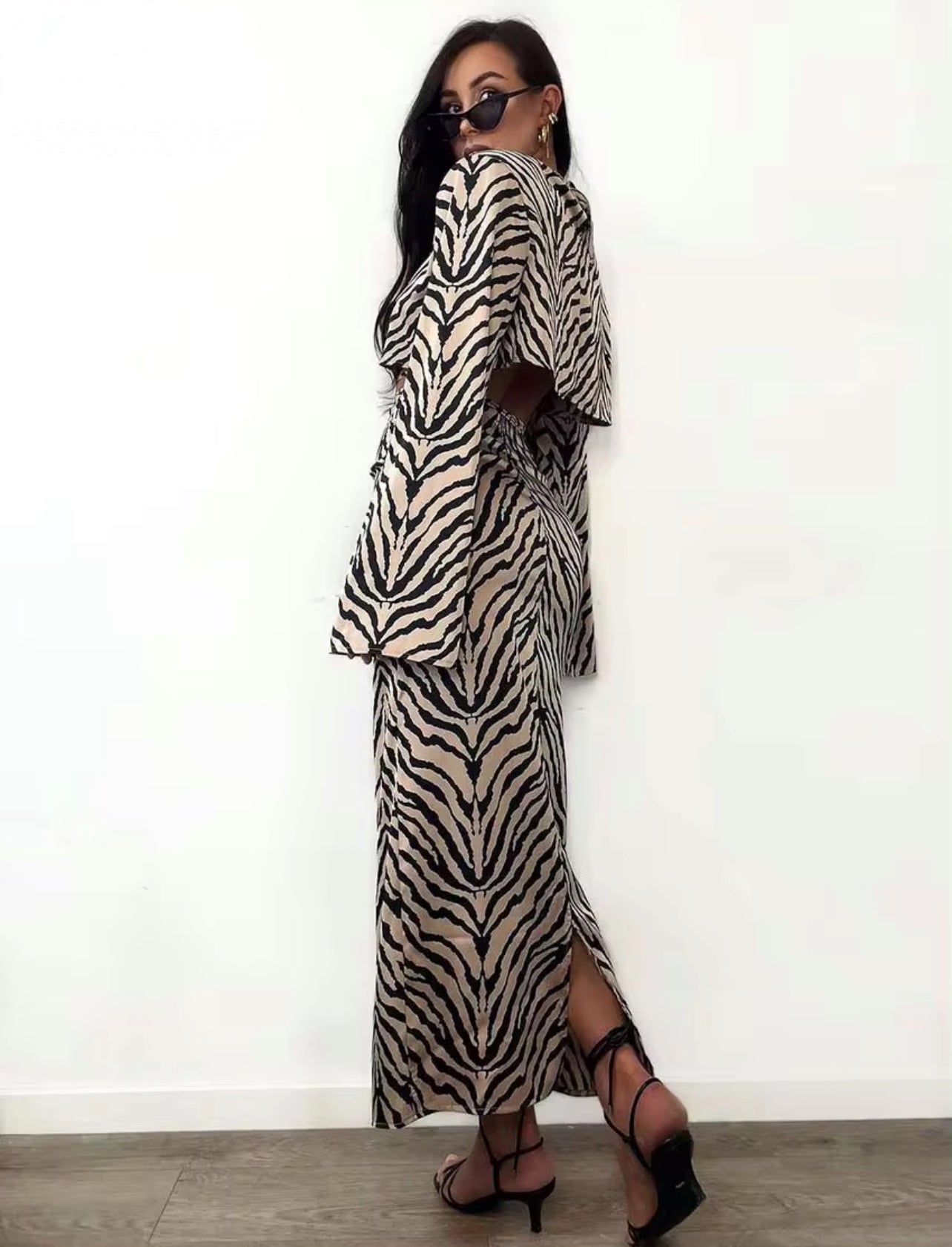 Zebra printed set