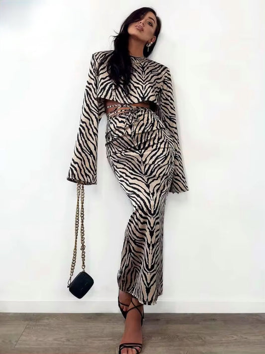 Zebra printed set