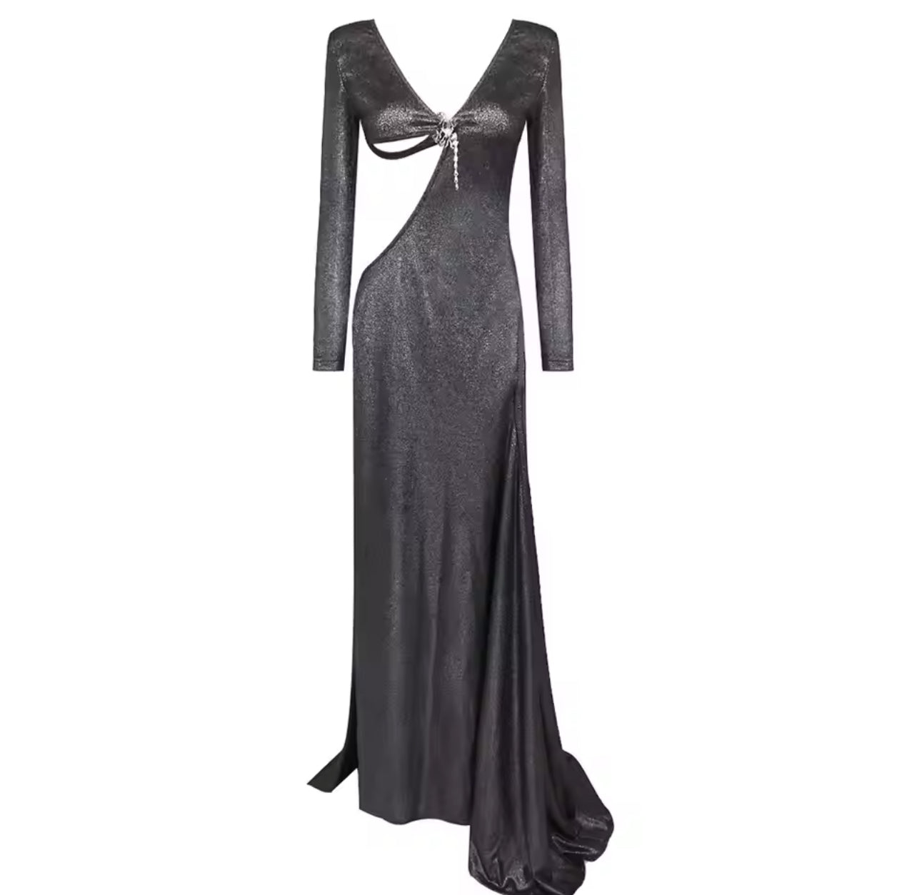 Metal rhinestone dress