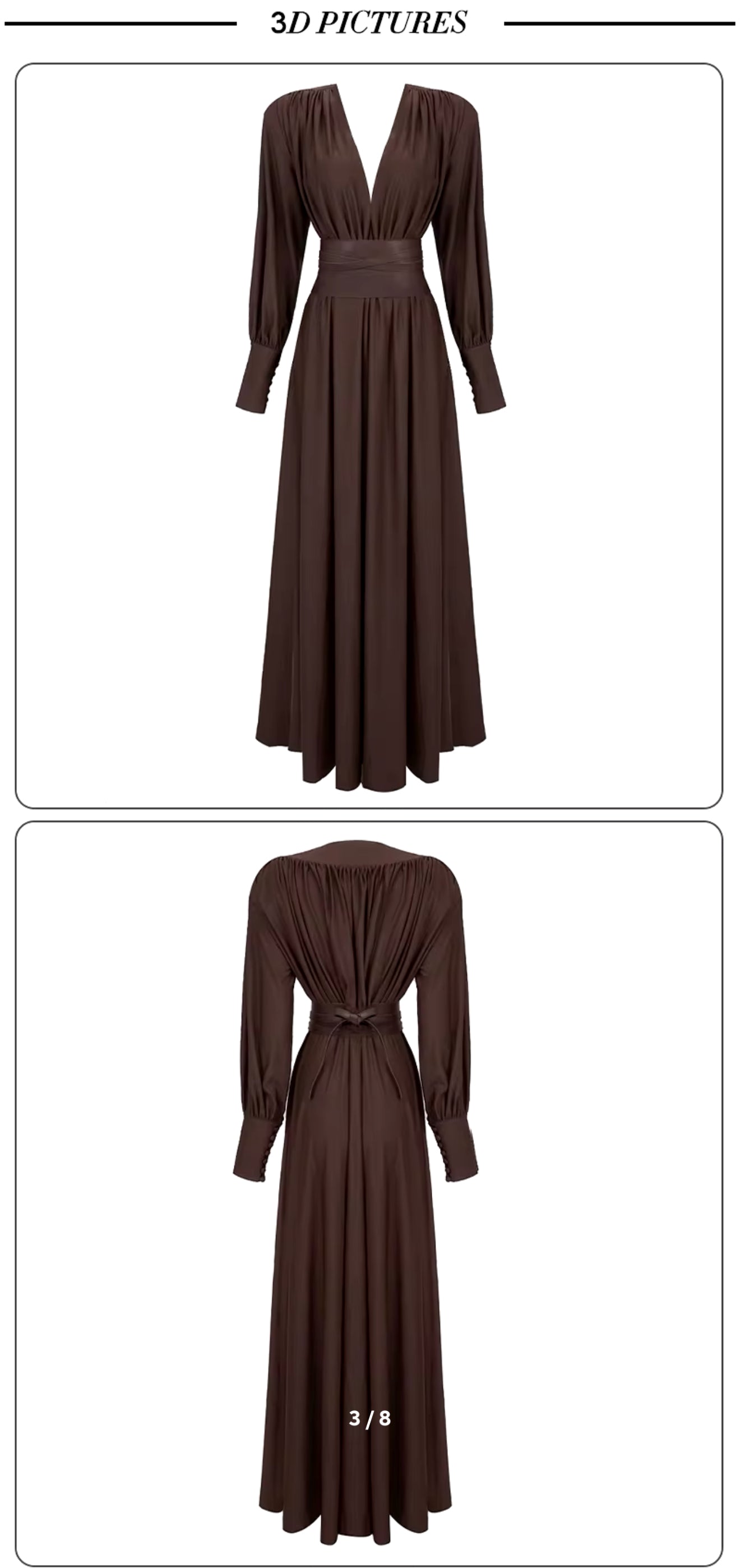 Belted autumn dress