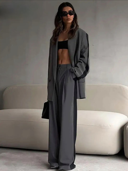 Gray patchwork set