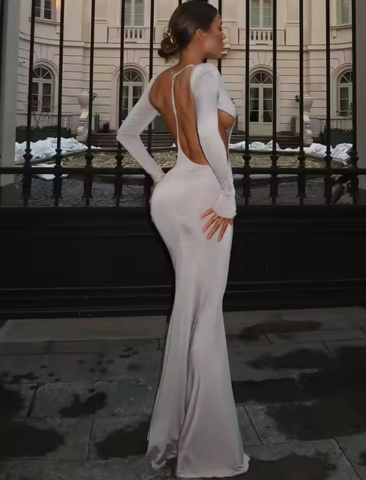 Sexy backless dress