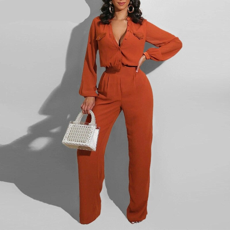 Jumpsuit elegante solide