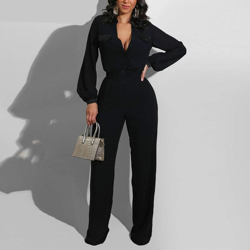 Jumpsuit elegante solide