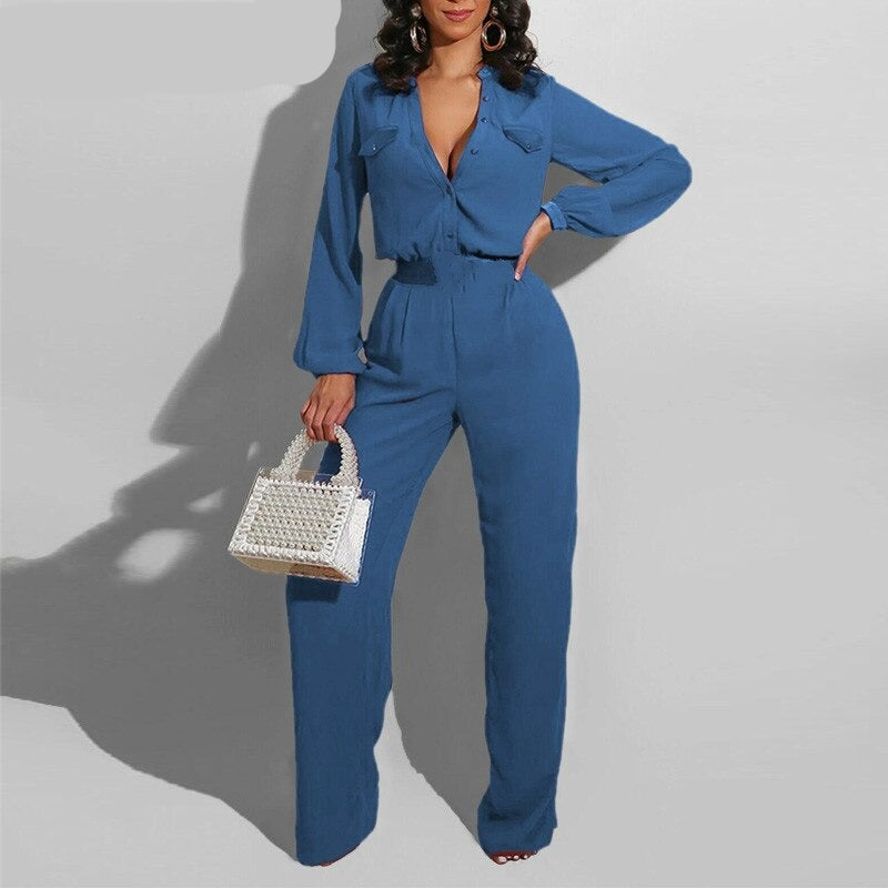 Jumpsuit elegante solide