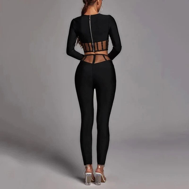 Mesh crop top set