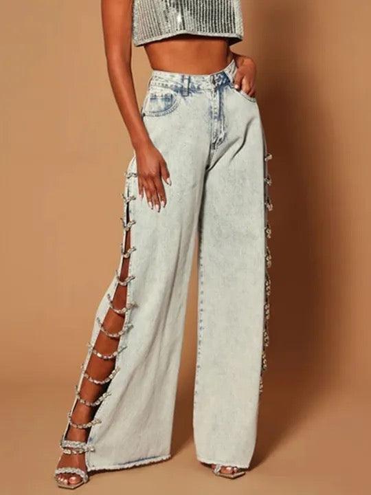 Diamond high waist jeans