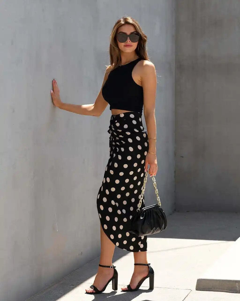 Polk dot skirt