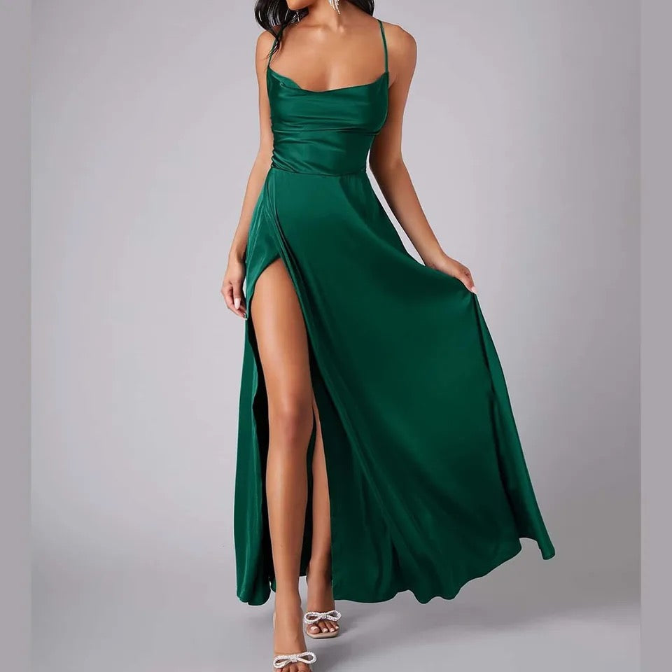 Sexy high slit dress