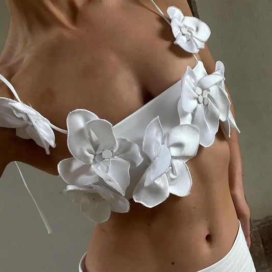 Flower bandeau top