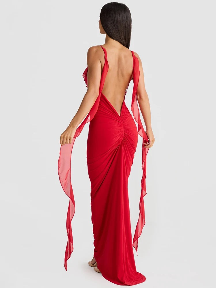 Backless sexy dress