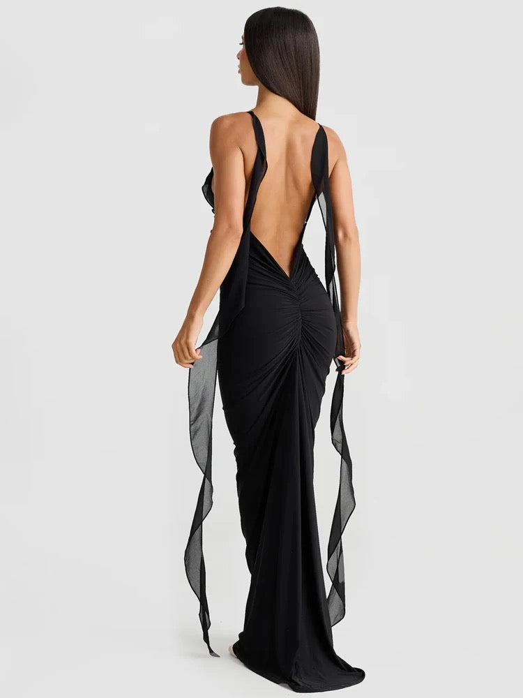 Backless sexy dress